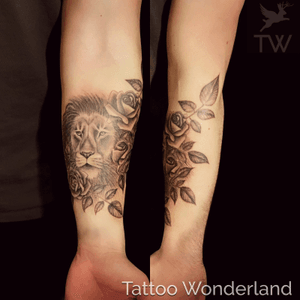 #liontattoo #rosetattoo @sandydexterous @tattoowonderland #youbelongattattoowonderland #tattoowonderland #brooklyn #brooklyntattooshop #bensonhurst #midwood #gravesend #newyork #newyorkcity #nyc #tattooshop #tattoostudio #tattooparlor #tattooparlour #customtattoo #brooklyntattooartist #tattoo #tattoos