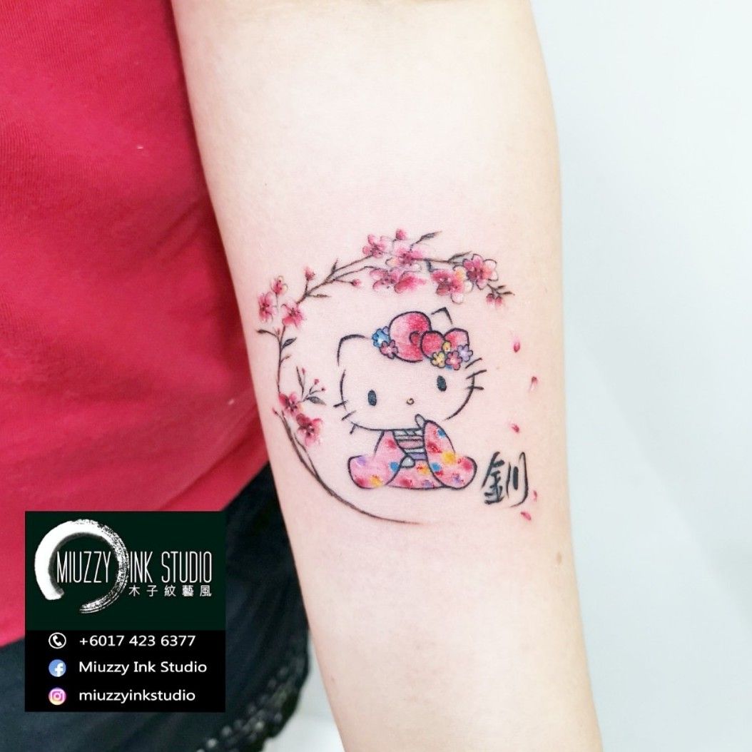 Hello Kitty Tattoos History Meanings and Designs