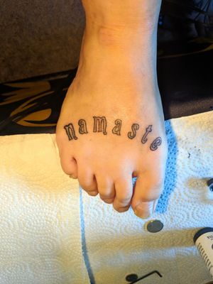 Namaste, done with left grand on my right foot.
