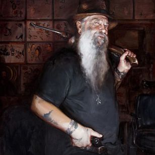 Retrato de Rick Walters por Billy Shire #BillyShire #RickWalters #tradicional #tradicionalamericano