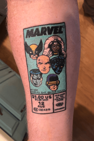 Memorial Piece for my father. Pulled from Marvel Classics #12 that came out the month and year he died. Done by Jason Rainbolt at Deaf Dog Ink in Weldon Spring, Mo
