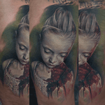  #colortattoo #realistictattoo #bloodytattoo #tattoo #tattoos #tattooed #inked #ink #inked #inklife #stuttgart #mannheim #mireltattooartgallery #tattoolife #insane #horror #blood #walkingdead #helnwein
