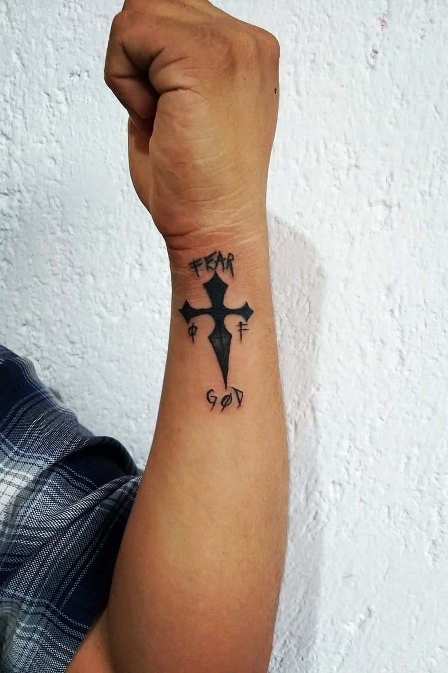 Top 40 Fear God Tattoo Ideas for Everyone 14  God tattoos Half sleeve  tattoos for guys Fear tattoo