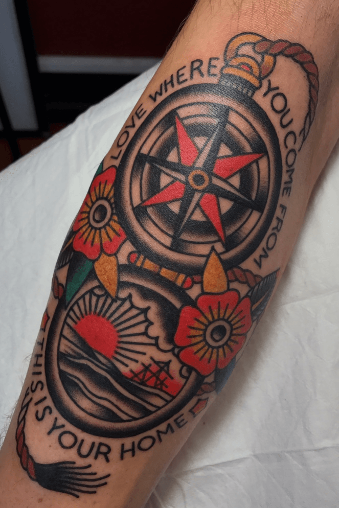 Old Fashioned Compass Tattoo  Tattoo Ideas and Designs  Tattoosai