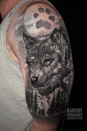 Wolf !! All BOOKING INQUIRIES ___________Email____________ Babierytattoo@gmail.com