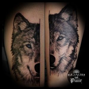 ~ Wolves 🔥@PaiirStudio#Tattoo #Wolves #Wolf #Tatuaje #Art