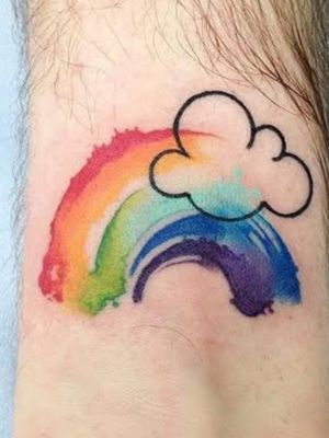 #rainbow #watercolour #rainbowtattoo #colourtattoo #pride #lgbti #sogay
