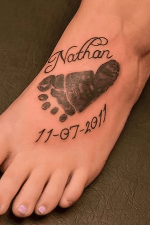 baby feet tattoos