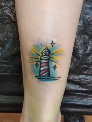 Czech girl 20y.o. Lighthouse new - hope, safety, stability Location - Achilles heel #lighthouse #smalltattoo #idea #hope #safety #stability #czechgirl #czech #CZechRepublic 
