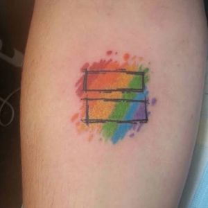 #rainbow #equality #marriageequality #rainbowtattoo #colourtattoo #pride #lgbti #sogay