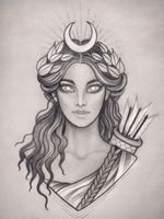 Artemis. #unknownartist #ArtistUnknown #artemis #artemisink #artemistattoo #sketchwork #design #illustration #sketchbook #female #womanportrait #Goddess #moongoddess #greekmythology #goddessofthehunt #huntress #huntresstattoo #hunter #hunt #virgingoddess #eternalink #eternal #eternalgoddess #OlympicTattoos #olympian #myths #mythology #mythologicalcreature #mythologytattoo #mythologycharacter #greekgod #womantattoo #IllustrativeTattoo #bowandarrow #mandalatattoo #longhair #hunting #portraittattoo #portrait #beauty #beautiful #nicework #loveit #mythological #mythgeek #history #antique #greece 