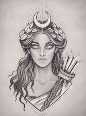 Artemis.#unknownartist #ArtistUnknown #artemis #artemisink #artemistattoo #sketchwork #design #illustration #sketchbook #female #womanportrait #Goddess #moongoddess #greekmythology #goddessofthehunt #huntress #huntresstattoo #hunter #hunt #virgingoddess #eternalink #eternal #eternalgoddess #OlympicTattoos #olympian #myths #mythology #mythologicalcreature #mythologytattoo #mythologycharacter #greekgod #womantattoo #IllustrativeTattoo #bowandarrow #mandalatattoo #longhair #hunting #portraittattoo #portrait #beauty #beautiful #nicework #loveit #mythological #mythgeek #history #antique #greece 