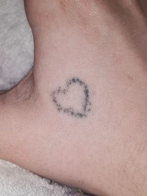 Heart - homemade stick n' poke1 year ago,  on right handDone by friend with no experience