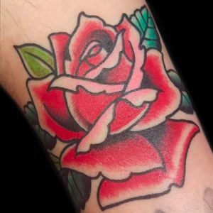 Traditional style Rose on wrist