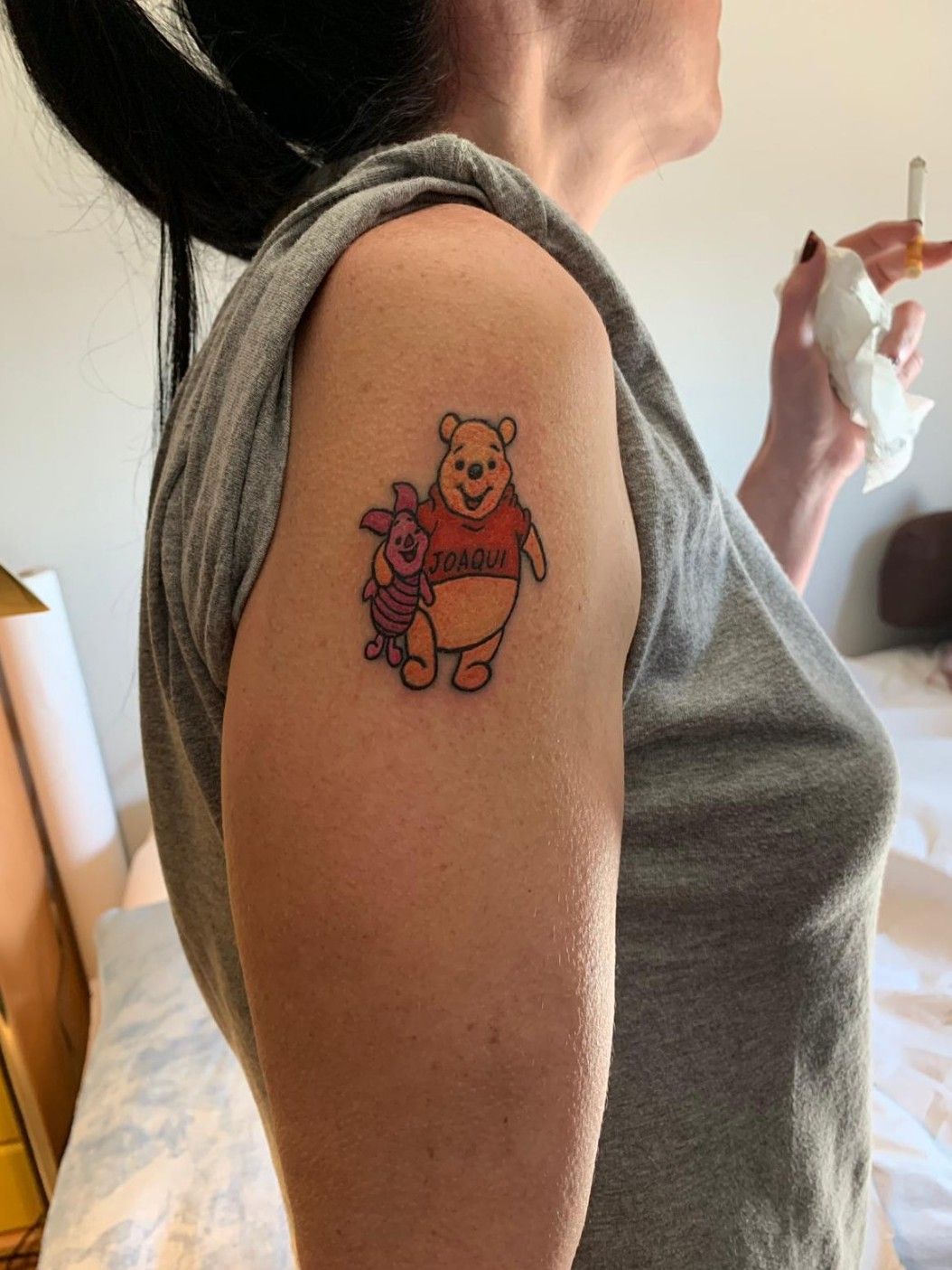 Mae La Roux on Instagram Happy birthday to a very special client and  friend nerckmanwe did  Winnie the pooh tattoos Matching disney  tattoos Disney tattoos