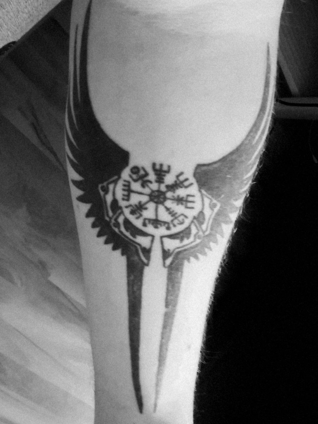 Valkyrie sword and wings done  Euphoria Body Piercing  Tattoo in  Vancouver WA by Peachie Porkchop  rtattoo