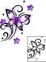 Butterfly (purple and blank)