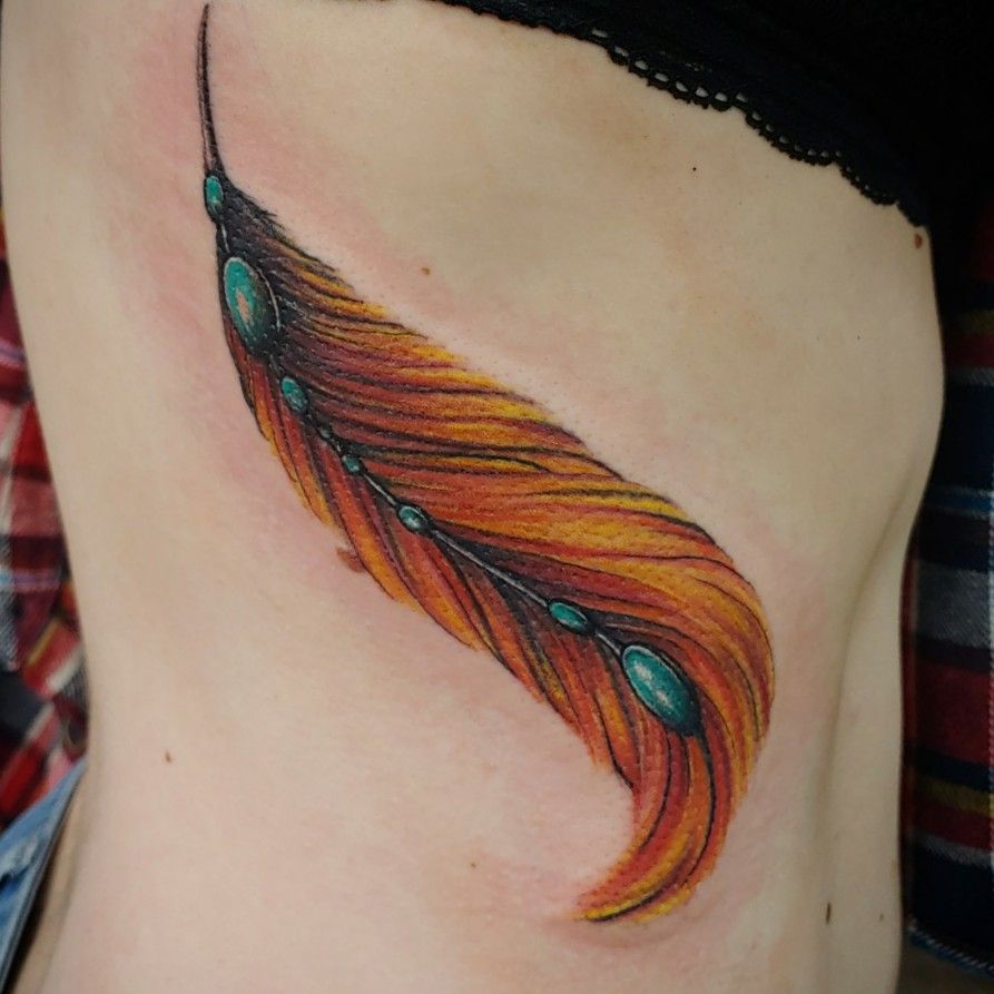 Amanda Grace Leadman  Phoenix feather tattoos Feather tattoos Tattoos  for women flowers
