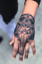 Ganesh Hand tattoo done freehand in 2 sessions 