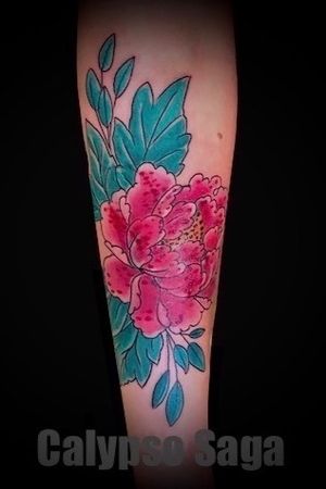 #tattoo #tattooartist #calypsosaga #tattoodoartistportfolio #tattooartistportfolio #Japanesetattoo #peonie #flowertattoo  #london #tattoolife #inkedgirl 