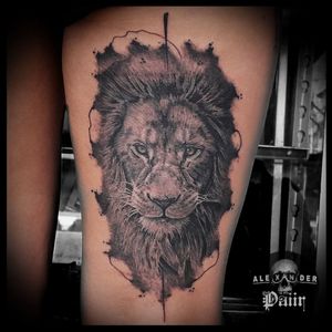 ~ Lion 🔥@PaiirStudio #Tattoo #Lion #León #Tatuaje #RealisticTattoo #BishopRotary #Art #LionTattoo #Bogotá