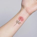#flowertattoo #wristattoo #smalltattoos #peonyflower #tattooist_silo