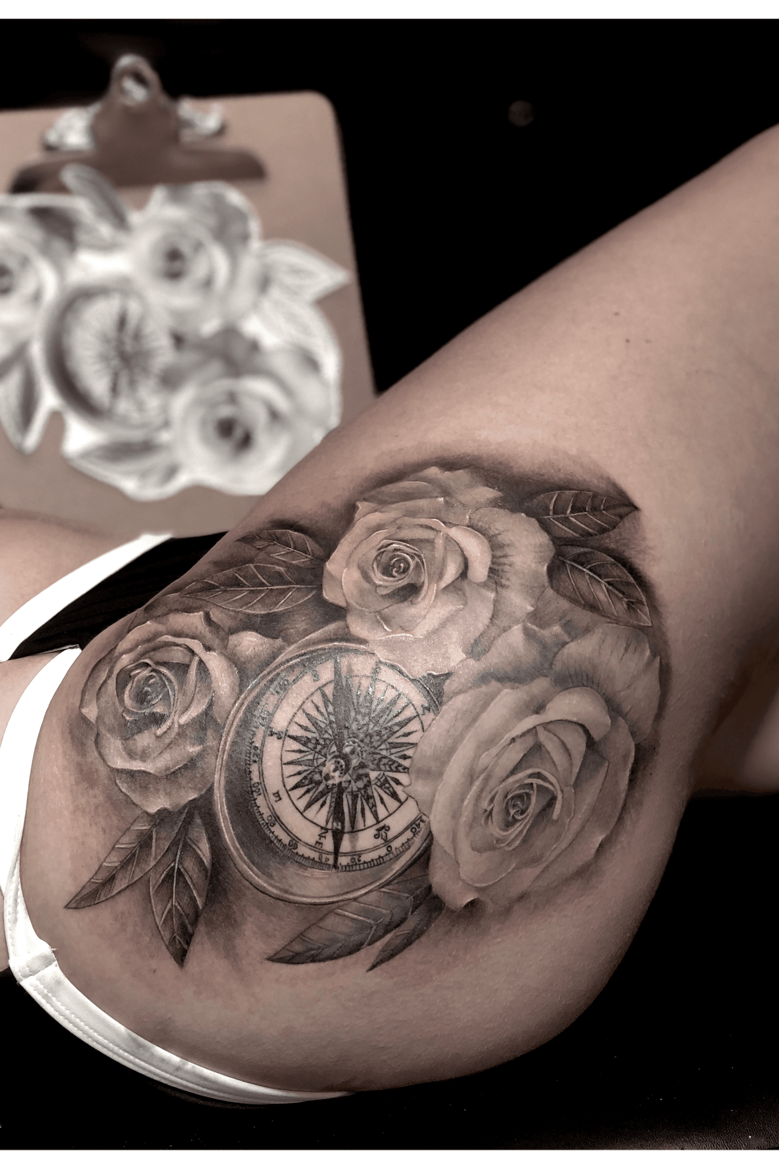 Tattoo of Clocks Eyes Arm