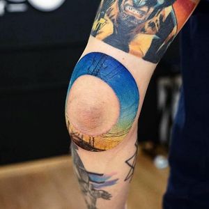 Elbow always swollen after tattoo#tattoo #ink #landscape