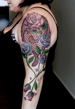 Mandala tattoo roses inked womens