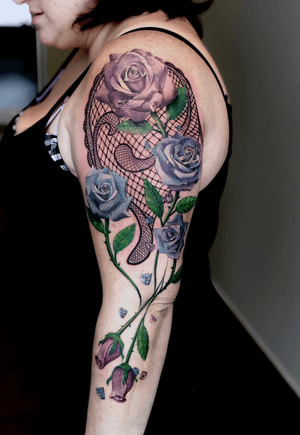 Mandala tattoo roses inked womens