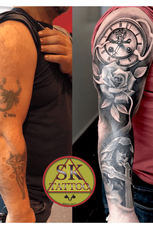 Cover up tattoo sleeve