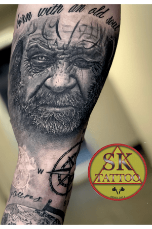 Old man tattoo