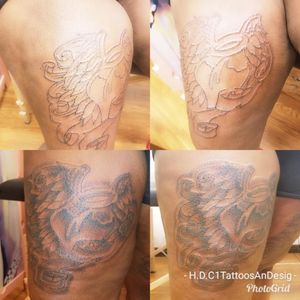 Fresh ink Done by:H @hdc1tattoos_an_designs #blackangray #angelhart #tattoodoer #tattoolovers #blackgirlslovetattoos @baltimoreblackcom @tattoo_collector #goldroom410 #hdc1tattoosandesigns #tattoosbyH #media #artcontent #content #contentcreator #inmyownlane #tryntattootheworld #getatme @tattoosuccess #baltimoretattoo #baltimoreink #artislife🎨 #artist #tattoo #inkedgirls #inkslinger