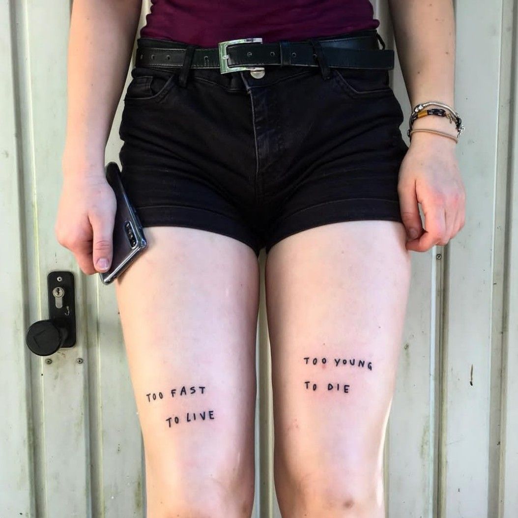 above knee leg tattooTikTok Search