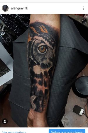 Owl tattoo arm 
