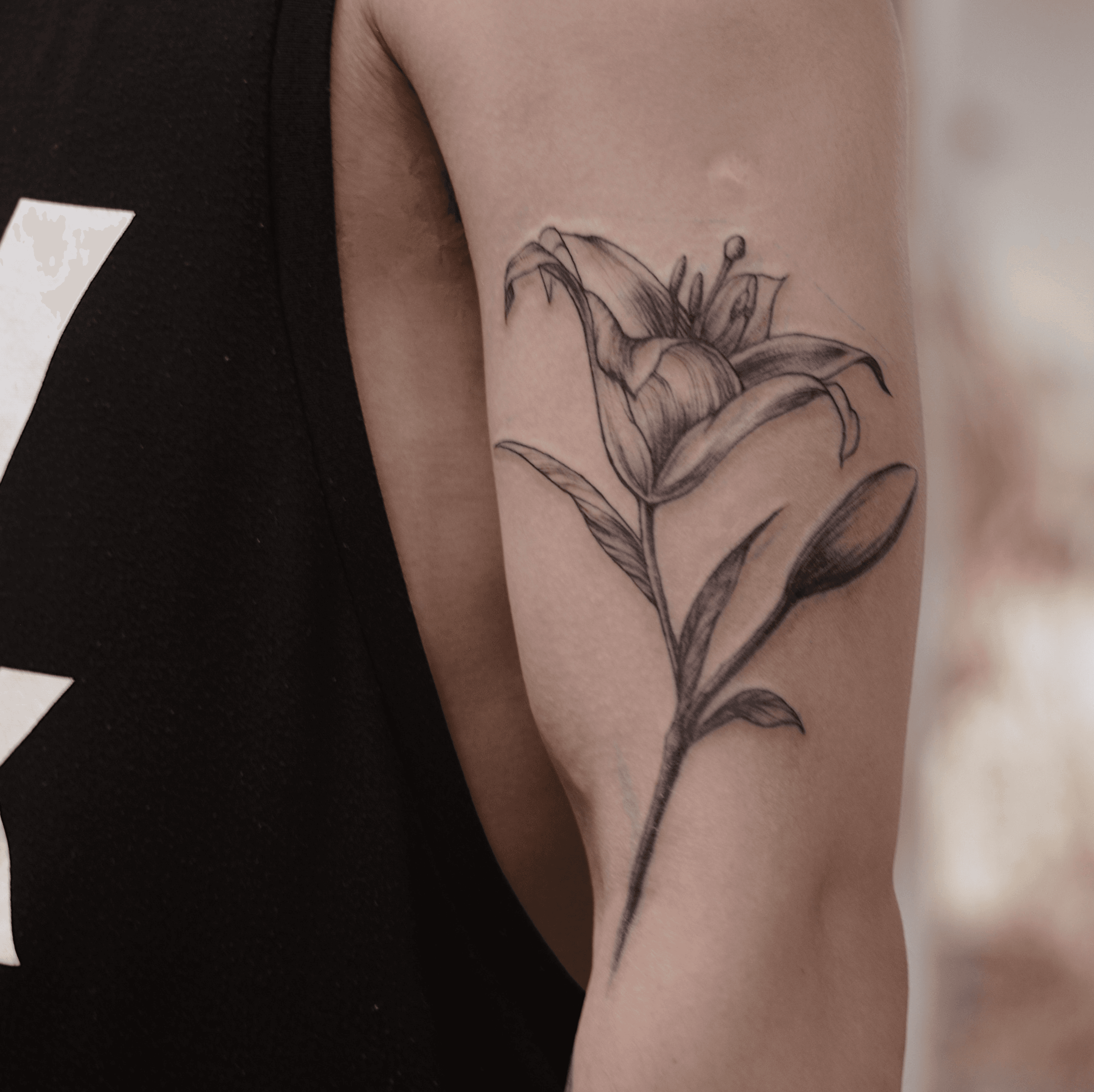 Lily Flower Tattoos on Arm  neartattoos