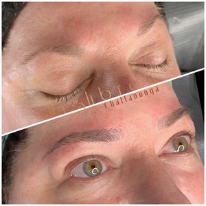 Hair stroke microblading 