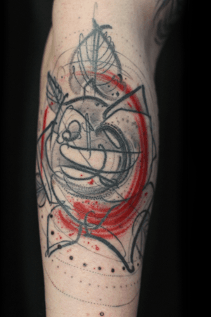Rose tattoo made at Good Times // #rosetattoo #flowertattoo #rose #illustrativetattoo #sketch 
