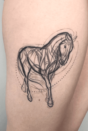 Horse sketch for a keen equestrian 
