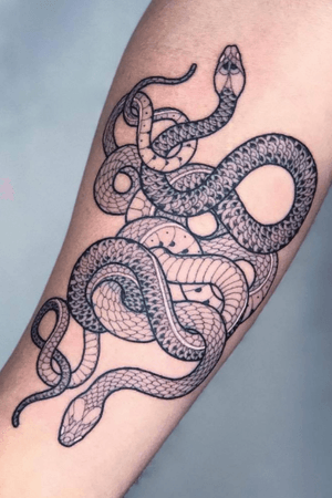 I would like to get this on April 2nd 2019 (Tuesday) by a great black & grey tattoo artist for my 18th birthday. I have 2 tattoos that are 2 and 1 years old, so this is nothing new for me. I would like to get this on my right calf (on the back) and maybe some white ink within the lighter snake, whatever the artist thinks is best. 