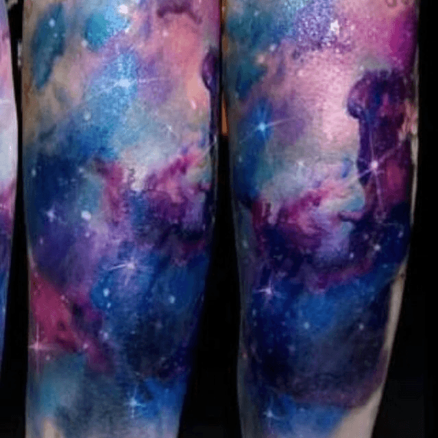 Beautiful space tattoos that are totally outofthisworld  Space