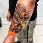Scorpion from Mortal Kombat 🔥 #game #scorpion #color #fight #tattoo #newyork #tattoos #colors #ink #inked #tattooArtist  #art 