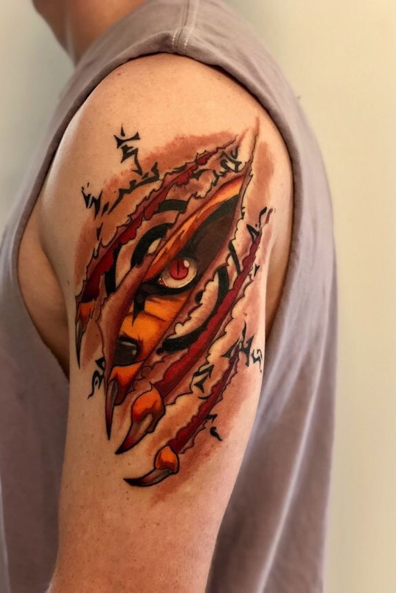 Naruto Belly Tattoo by merlinstabs  Tattoogridnet