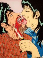 Art by Tina Lugo #TinaLugo #eroguro #erogurotattoo #Eroguronansensu #Japanese #Japanesetattoo #anime #manga #illustrative #graphicart #comicbook #comicart #linework