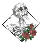 #skeleton #digitalartist #digitaldrawing #digital #flower #Geometrical 