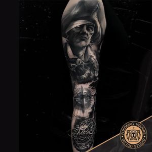 Pirate sleeve done by our Head Artist