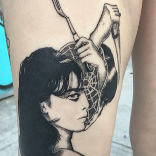 Tattoo by Jordy Rios #JordyRios #eroguro #erogurotattoo #Eroguronansensu #Japanese #Japanesetattoo #anime #manga #illustrative #graphicart #comicbook #comicart #linework