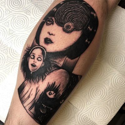 Tattoo by Matt Daniels aka stickypop #MattDaniels #stickypop #eroguro #erogurotattoo #Eroguronansensu #Japanese #Japanesetattoo #anime #manga #illustrative #graphicart #comicbook #comicart #linework