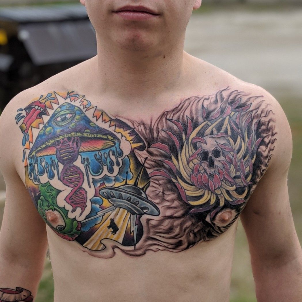 MagnumTattooSupplies on X Sick chest piece by Ben Carlisle made using  magnumtattoosupplies    bali balinese balinesetattoo balinesemask  barong tattoo tattoos Instagram bigmikeost  httpstcopiojWzJawf   X