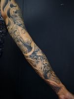 Brazo en progreso #ink #tats #tattoo #tattooed #inked #Tattoodo #inkedup #panamacity #tattoolife #amazingink #tattedup #tattooworld #tattoowork #thebesttattooartist #tattoodesing #orientaltattoo #orientalart 